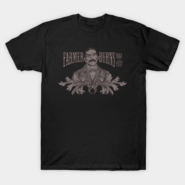 Farmer Burns (Sepia) T-Shirt by Cyborg One